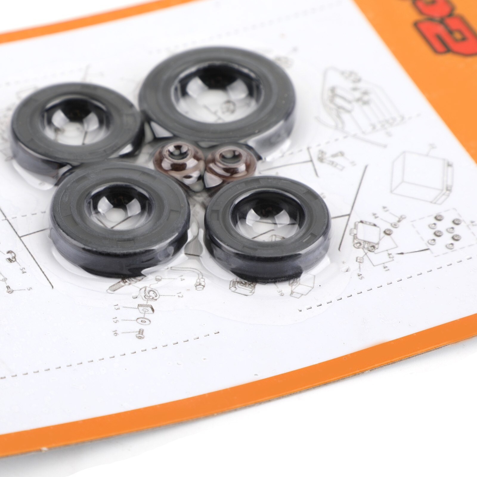 Artudatech Complete Engine Oil Seal Crankcase Kit for Honda 100cc 125cc CB CL SL XL TL125 91201-030-033 Motorcycle Accessories