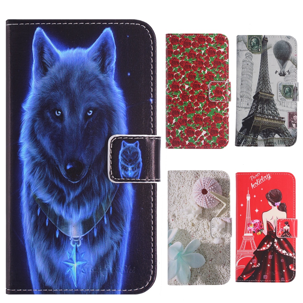 Tienjueshi proteger os desenhos animados adorável design capa de couro caso do telefone para cubot kingkong mini 4 polegada bolsa escudo carteira etui pele