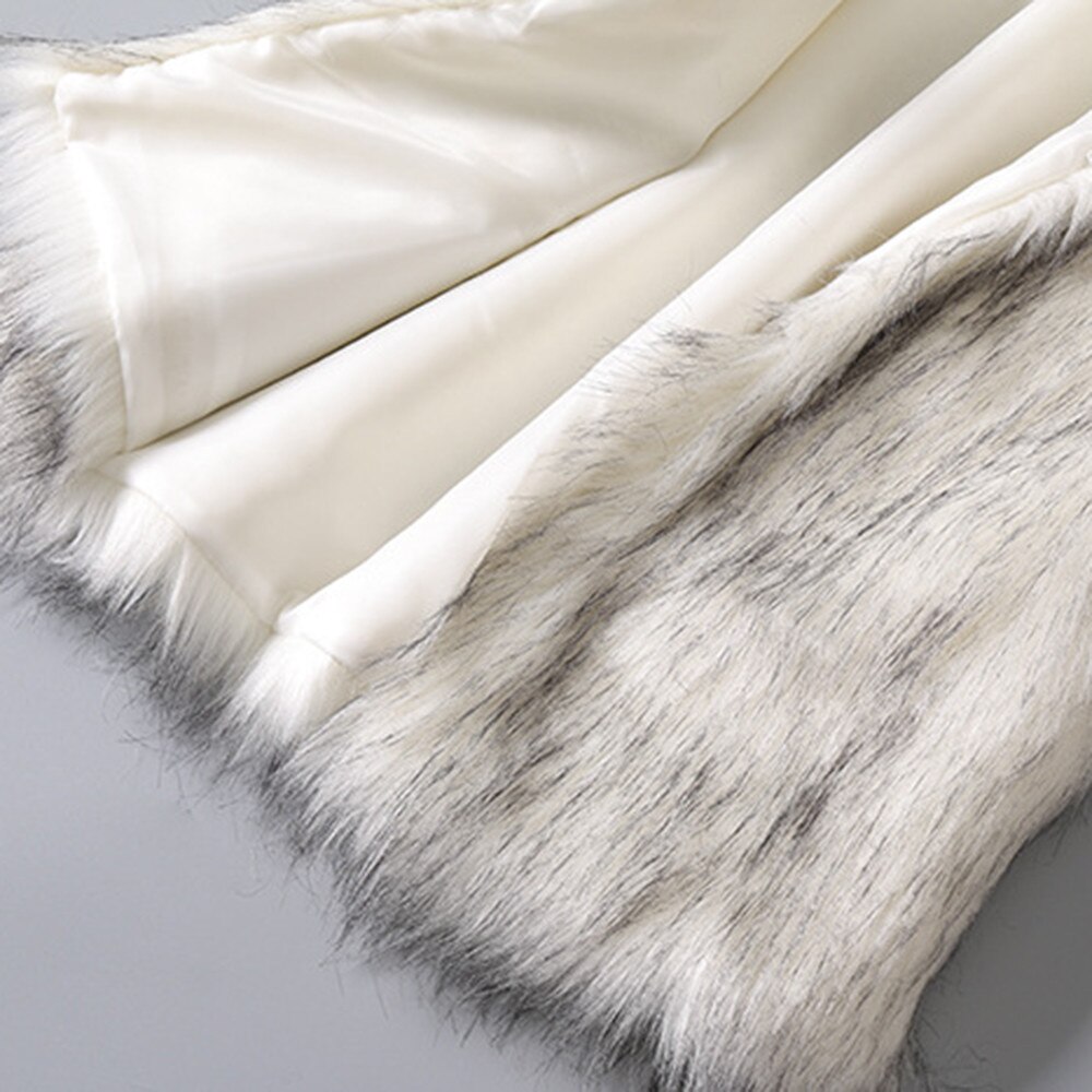 Femmes laine gilet fausse fourrure haut gilet col montant fausse fourrure manteau gilet veste Cardigan manteau hiver manteau Dames Winterjas # T1G