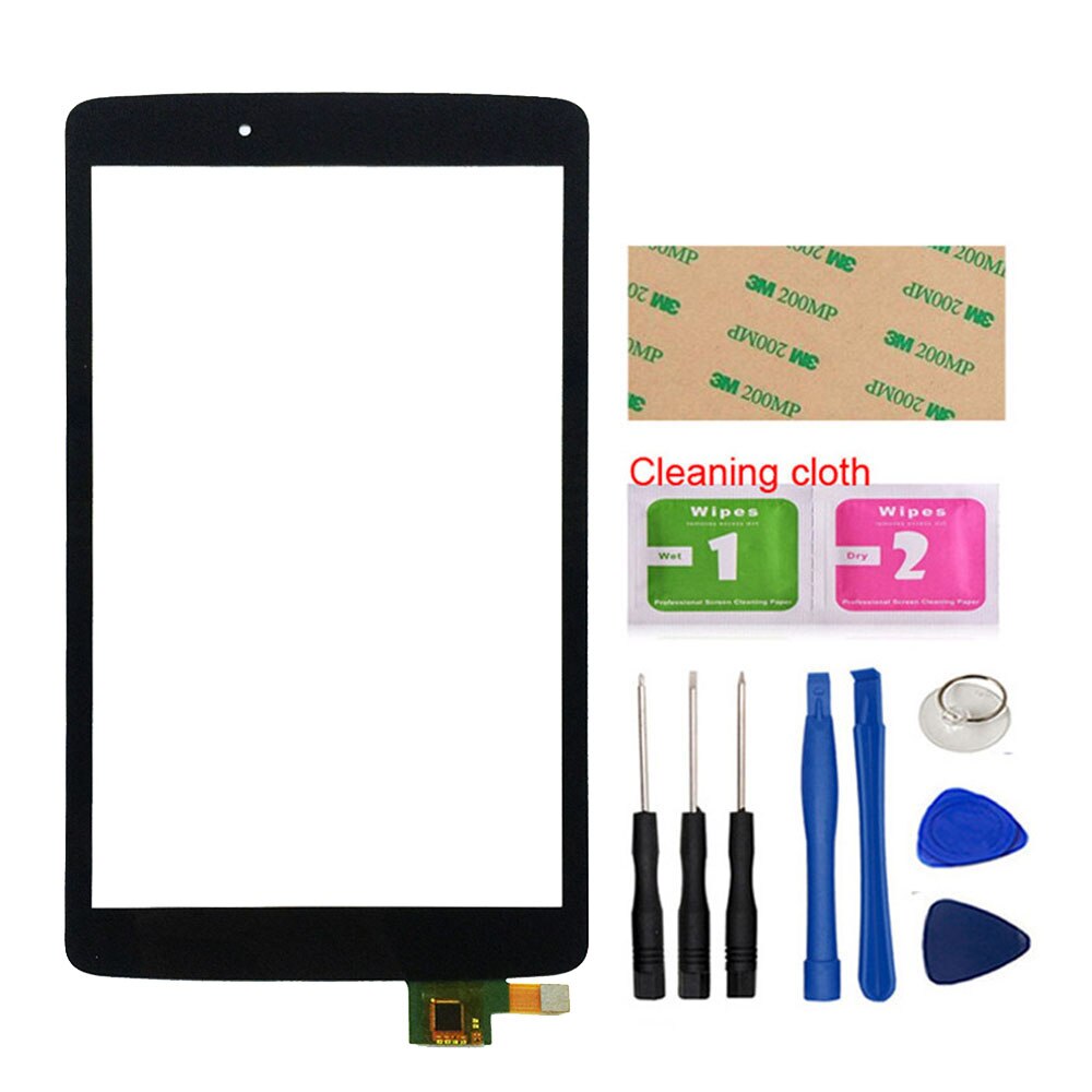 8.0'' Screen Touch For LG G Pad V480 V490 Touch Screen Digitizer Sensor Glass Panel Replacement Parts: Black Tool
