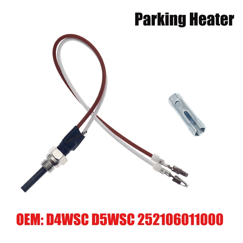 252106011000 12V Car Parking Heater Ceramic Glow Pin Glow Plug + Wrench Fits Eberspacher Hydronic D4WSC D5WSC