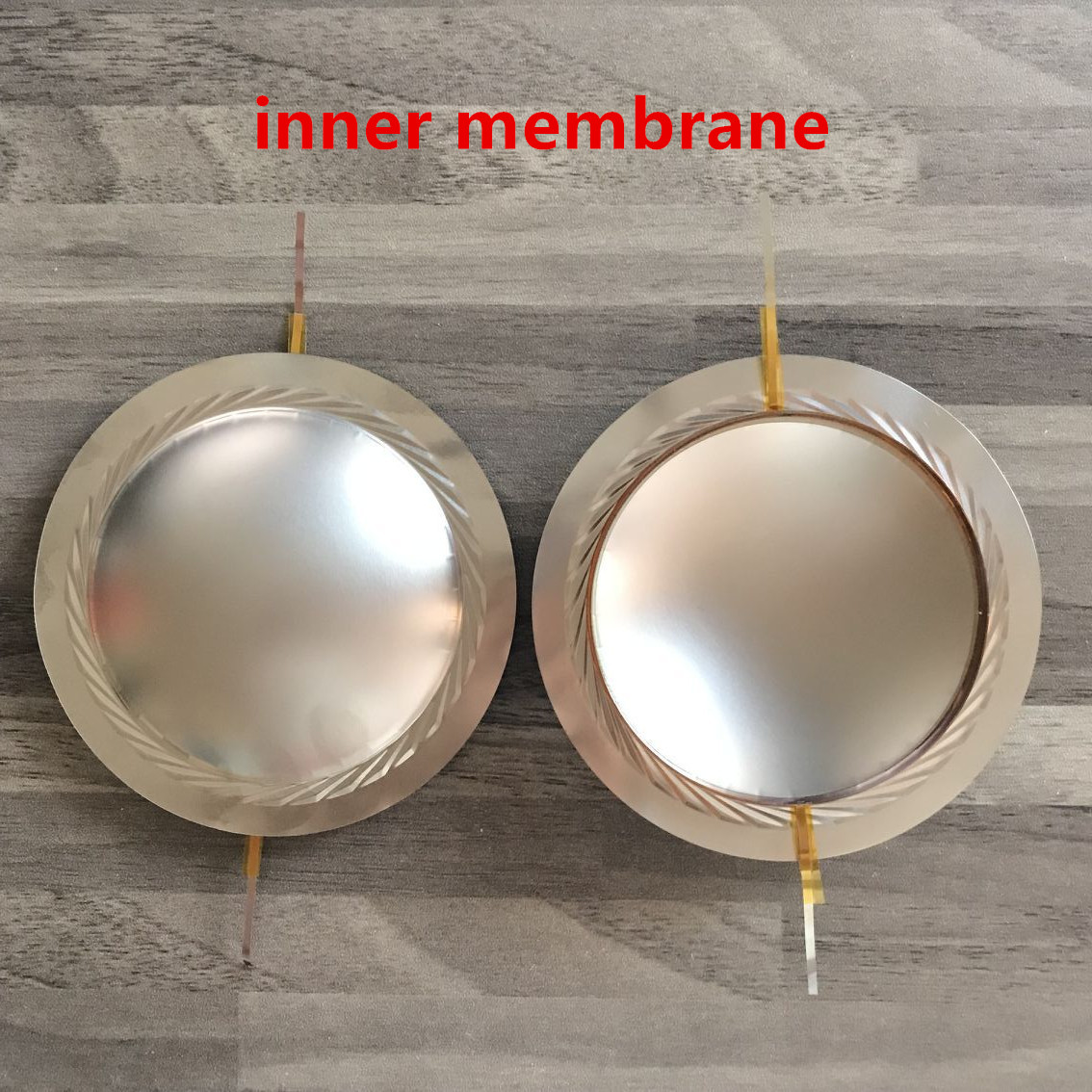 2 Pcs Diafragma Voor B &amp; C DE900, DE910, DE950, DE60 Driver 74.4 Mm Zuiver Aluminium Platte Draad