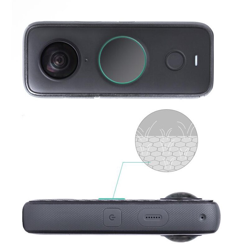 Protetor de tela de vidro temperado capa para insta360 um x2 esporte insta 360 câmera ação tela lcd proteção filme acessórios