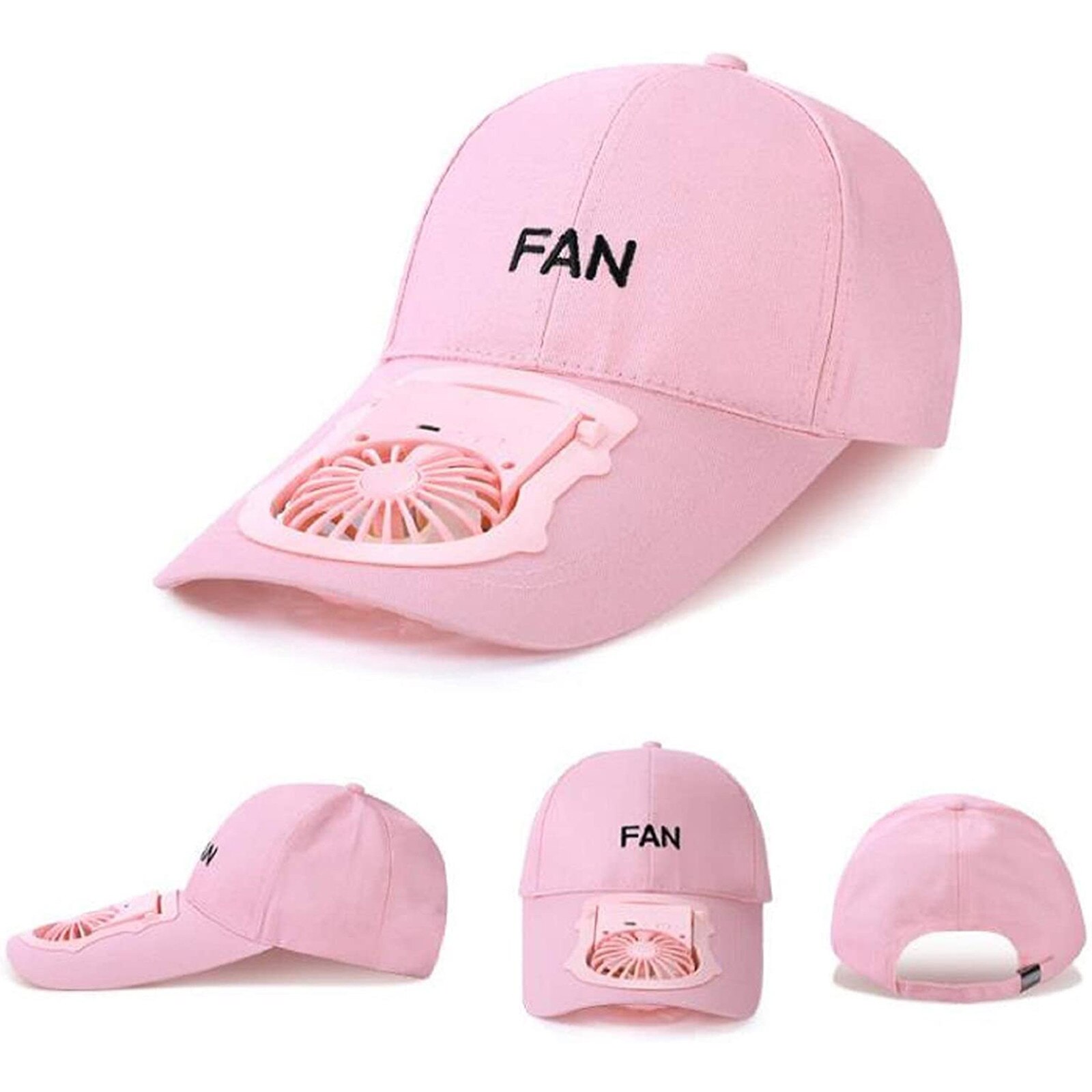 Usb Charging Fan Cap Hat Fan Sun Hats With 3 Speed Fan Usb Charging W/500mah Battery Hat Adjustable Summer Sunscreen Sports Hat