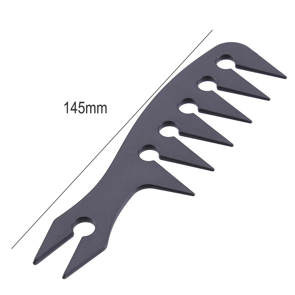 Peine de pelo de dientes anchos para hombre, cepillo de pelo Retro de plástico con cabeza de aceite, herramienta clásica de peinado de peluquería con dientes grandes, accesorio de peluquero