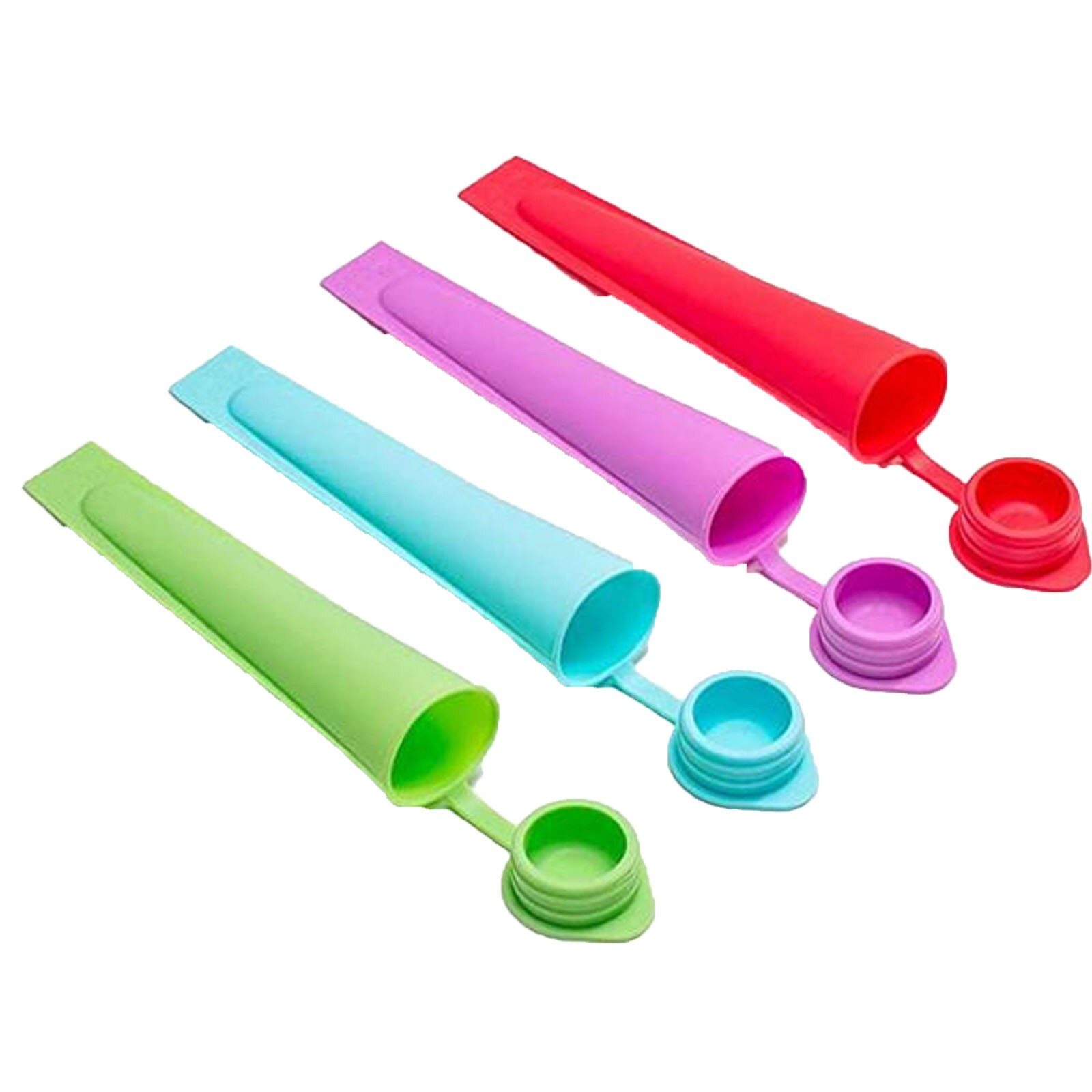 Silicone Ice Cream Mold with Lid Stick Shape Jelly DIY Mold Dessert Ice Cream Mold with Reusable Popsicle Stick#40: Default Title