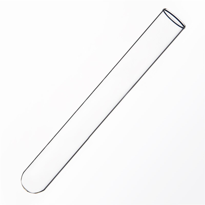 5 pcs flat mouth test tube 20*200mm,Outer diameter 20mm,Full length 200mm,High borosilicate glass round bottom test tube