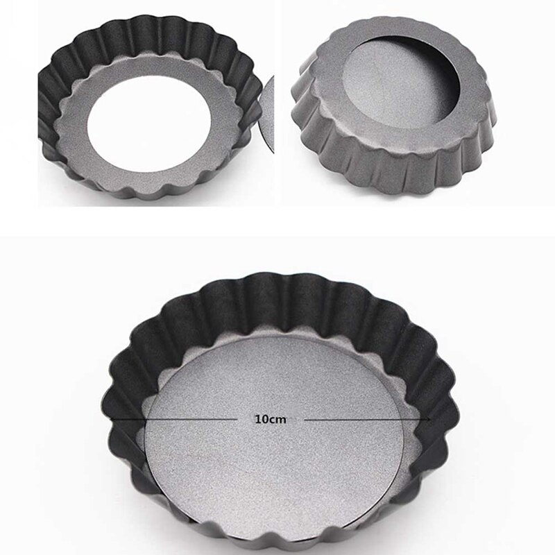 4inch Nonstick Removable Bottom Mini Tart Pan Pizza Baking Tray Mould Cake Mold Cheesecake Pan