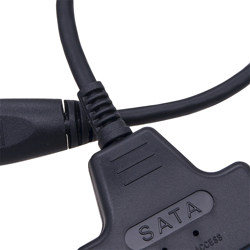 Sata naar usb 3.0- adapter, usb 3.0 sata 3 -kabel 2.5 ondersteuning voor 6 gbps externe harde schijven (hdd/ssd), 22- pins sata iii naar usb 3.0- datakabel