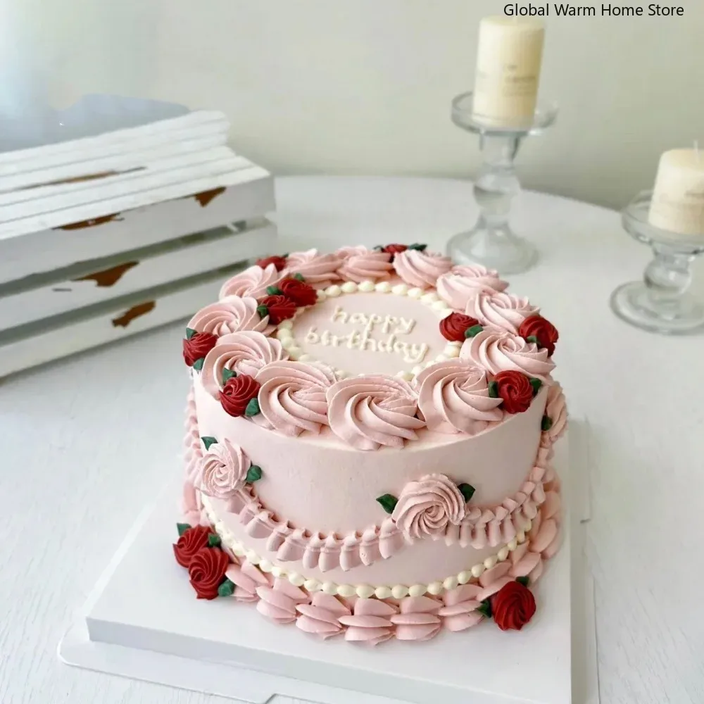 Simulatie Taart Model Verjaardag Dessert Ingelijst Versierd Etalage Monsters Nep Voedsel Fotografie Props Halloween Home Decor