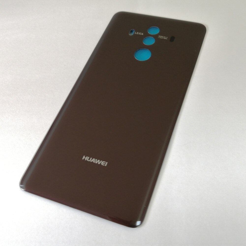 Original Huawei Kamerad 10 Profi Batterie Zurück Glas Abdeckung Hinten Tür Gehäbenutzen fallen Ersatz Telefon Schutz Hülse Mit Aufkleber & Logo: grau