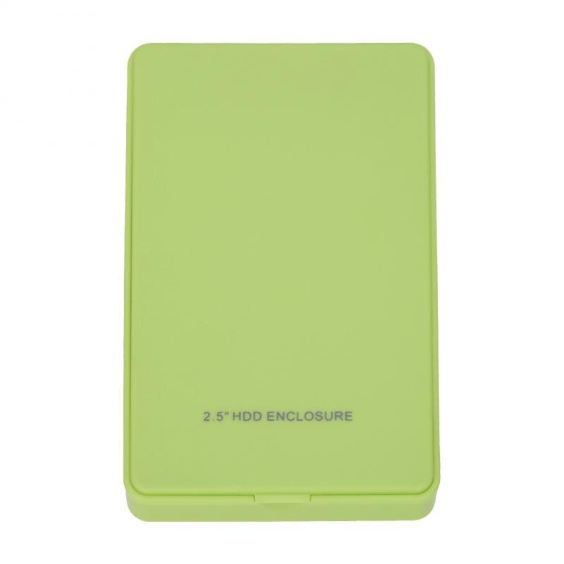 2.5 Inch Sata Naar Usb 3.0 Ssd Adapter Harde Schijf Box Externe Behuizing Voor Notebook Desktop Pc game Hdd Case: green