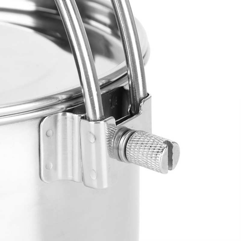 Home Cooking Tools Cookware Sets Stainless Steel Kettle Portable Folding Coffee Tea Pot for Outdoor Barbecue Camping Picnic