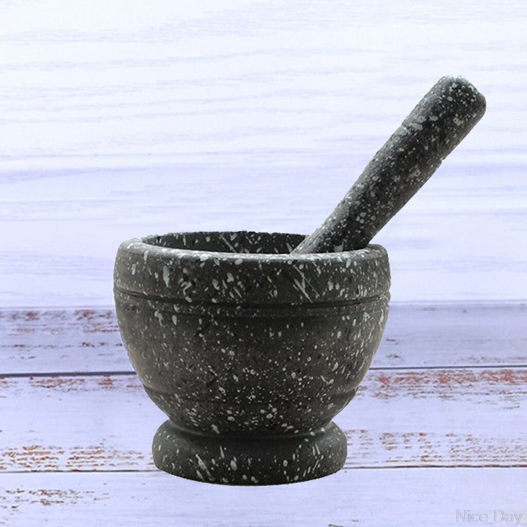 Resin Mortar Pestle Tool Set 11cm Large Mortar Kitchen Herbs Spices Food Shreding Grinding Tool For DIY Sauce Making Mills My18