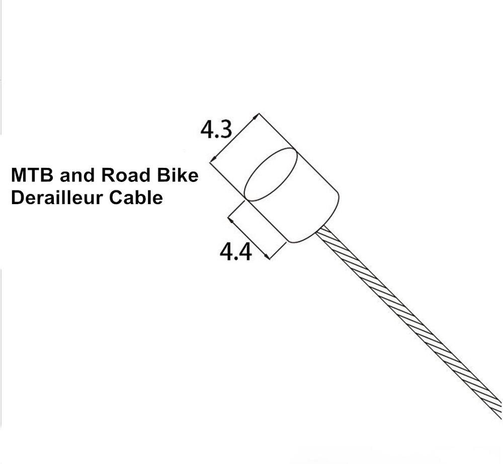 Teflonkablar cykelbroms / växelförare inre kabelväg mtb för shimano sram tsg cykelskiftkablar kärnkabel linje svart: Växelförare 1.8 meter