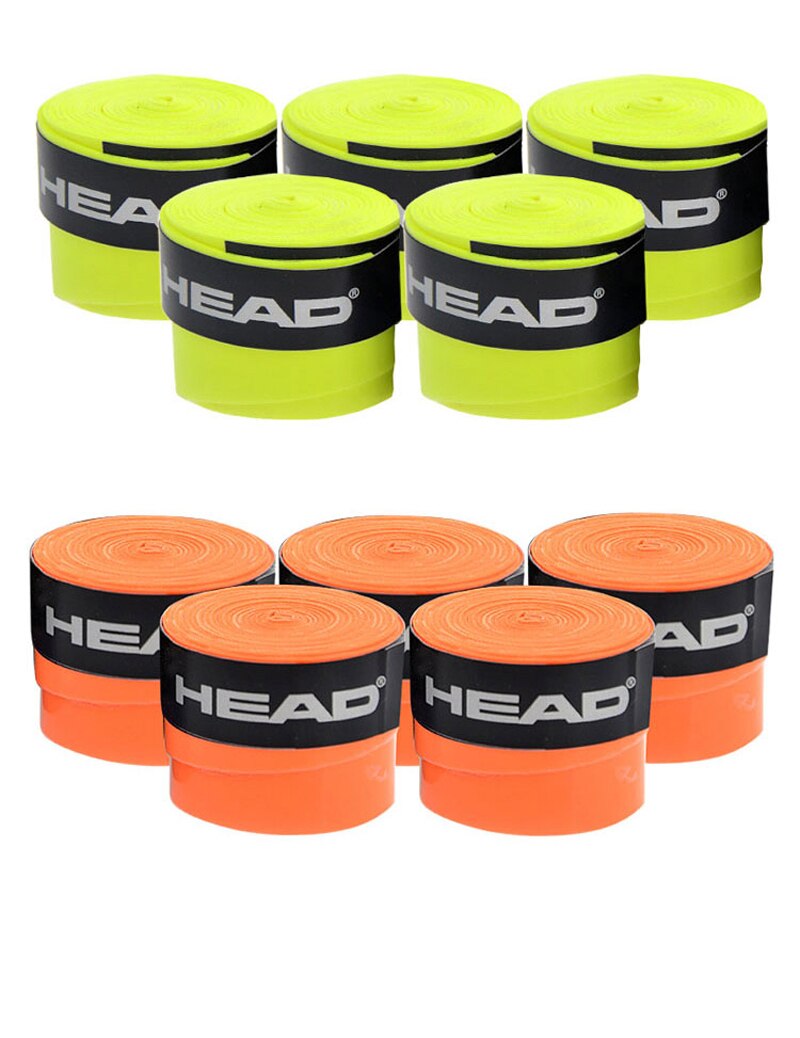 5Pcs Original HEAD Tennis Overgrip PU HEAD Tennis Racket Sweat Band Absorption Grip Badminton Racket Handle Grip Tennis Griptape