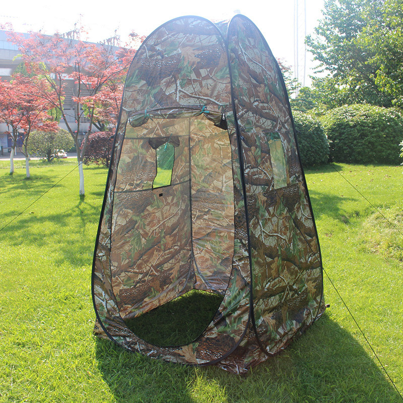 Outdoor Draagbare Privacy Douche Toilet Camping Tent Camouflage Onderdak Uv Functie Dressing Fotografie Tent Vouwen: Default Title