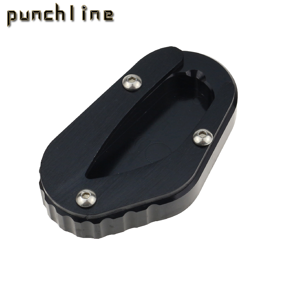 Apto para street scrambler 900 2017-2023 suporte lateral ampliar kickstand lateral pé ampliador: Verde