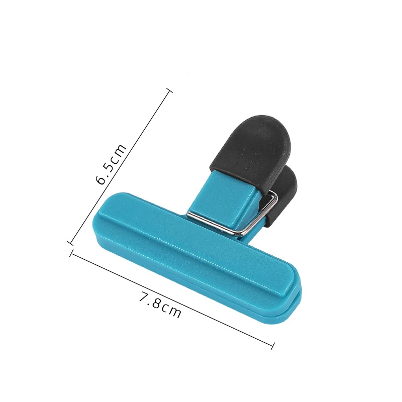 Portable Bag Clips Kitchen Storage Food Snack Seal Sealing Bag Clips Sealer Clamp Plastic Tool Kitchen Organization Accessories: DARK GRAY