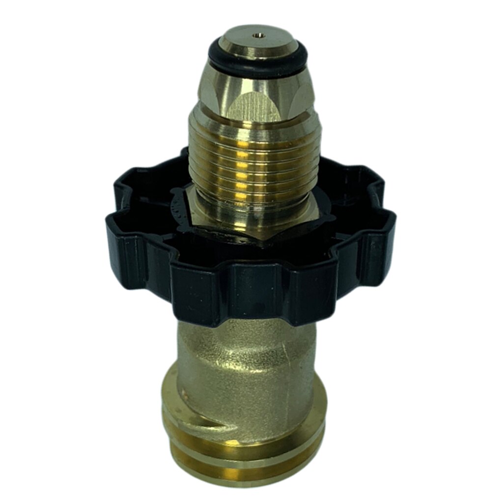 Solid Brass Propane Gas Adapter Fits Propane Appliances, BBQ Grill, Cylinder