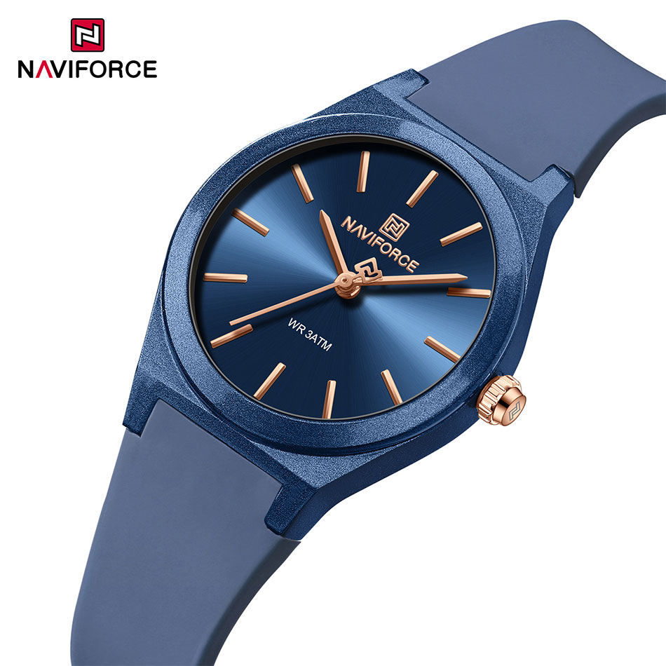 NAVIFORCE 2025 Vrouwen Mode Horloges Quartz Horloge Sport Siliconen Band Dames Horloges Eenvoudige Klok relogios feminino