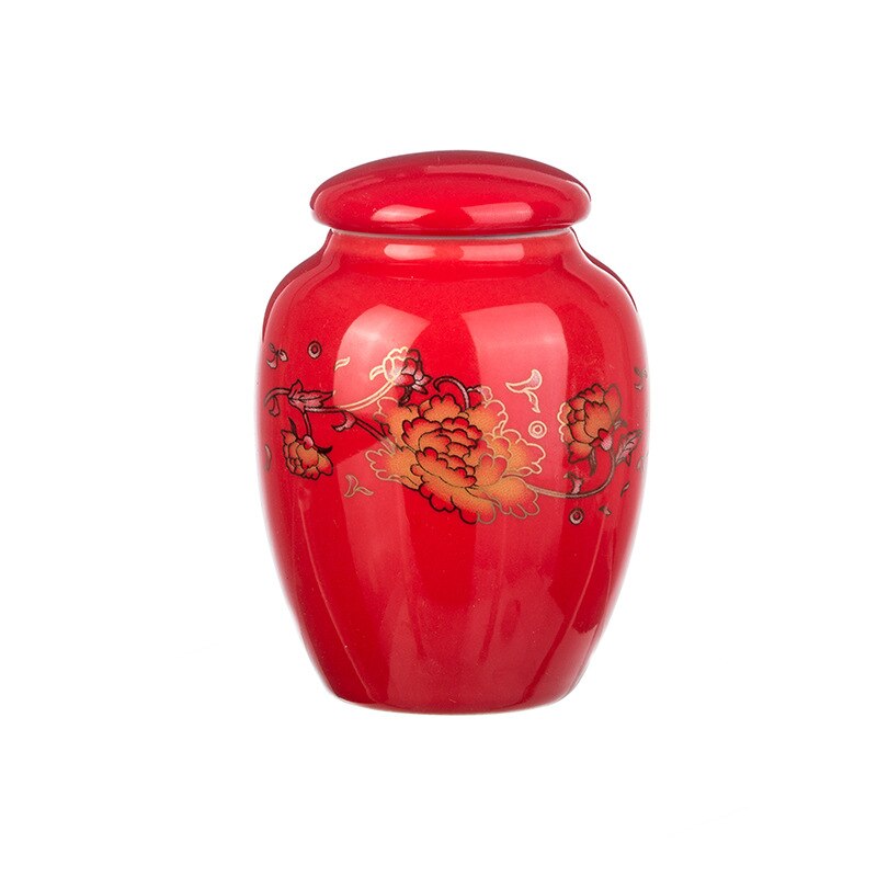 Hand Painted ceramics Spice tea Jar,Canister Products For The Kitchen Food Ancient Box Jar (tea, sugar, coffee beans, etc.): 02
