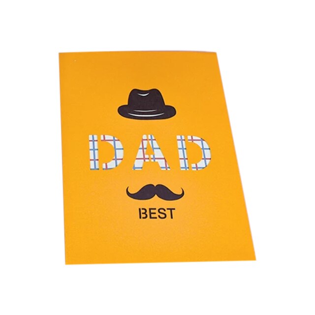 3D Pop-Up Happy Father's Day Card Birthday Cards for Dad Handmade Greeting Card with Envelope Birthday for Dad: Default Title