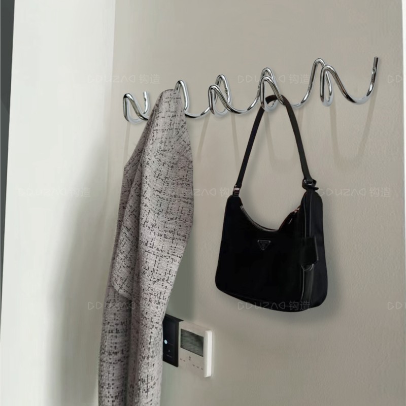 MOMO-ganchos minimalistas para entrada, perchero Bauhaus, colgante de pared detrás de la puerta, ropa de entrada, ganchos para sombreros, ganchos de Metal galvanizado