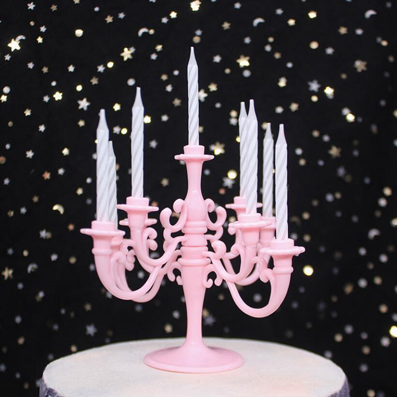 Birthday Party Cake Decoratie Plastic Multilayer Kandelaar Stand Houder Kaarsen kid Festival Kaarshouder Wedding Cake Decor