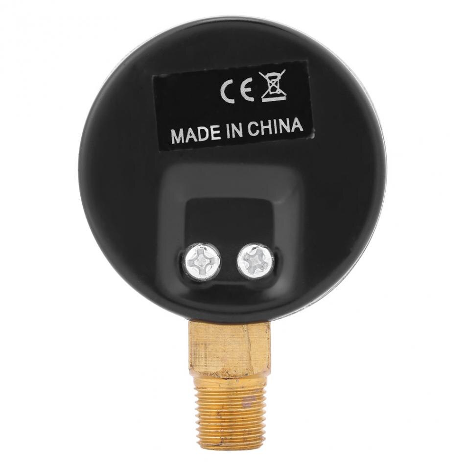 Mini cadran eau huile compresseur compteur hydraulique manomètre pression compresseur mètre métal manomètre 0-30psi 0-2bar