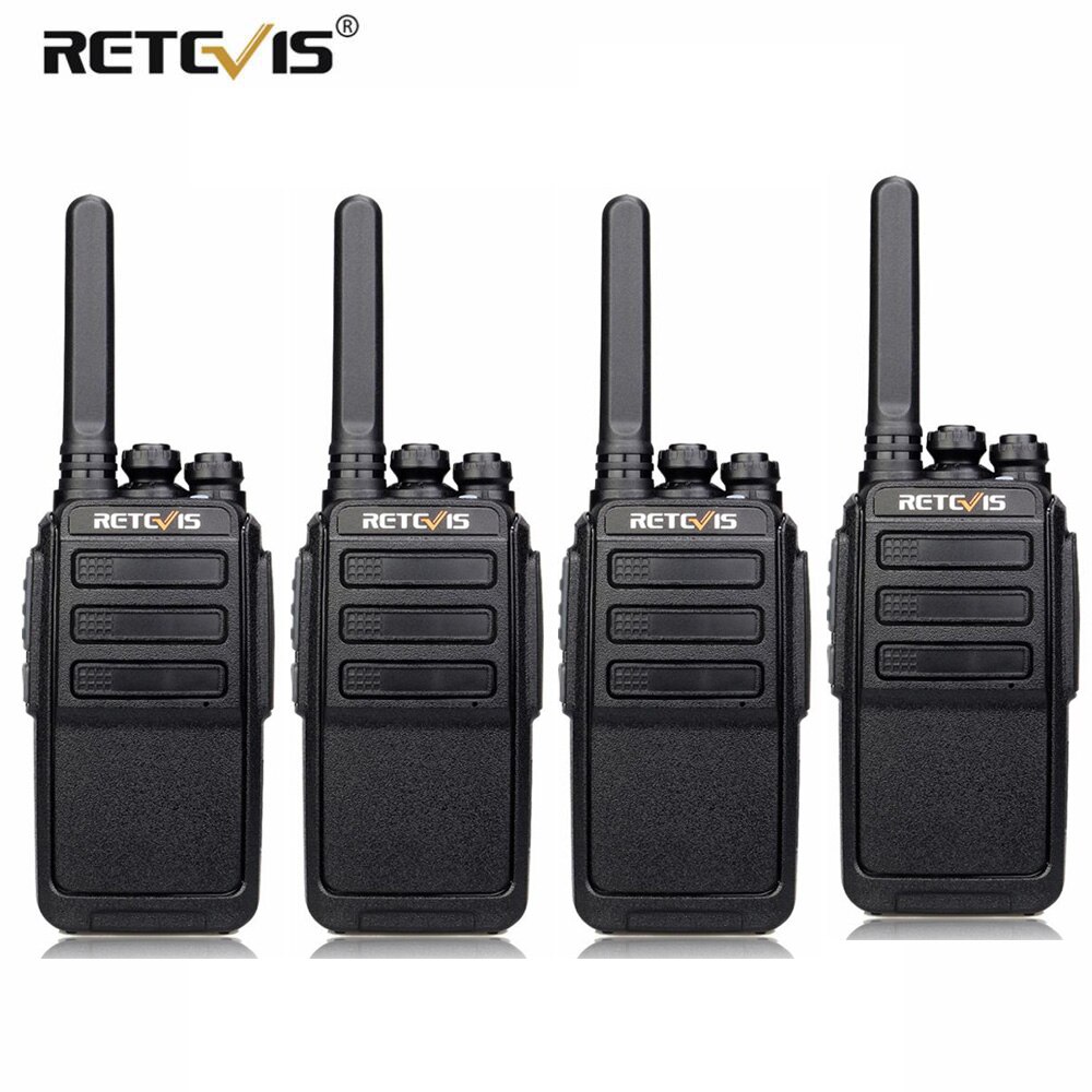 4 pièces rechapé RT28 talkie-walkie PMR Radio VOX PMR446/FRS Micro USB charge Portable Mini émetteur-récepteur de Station de Radio bidirectionnelle