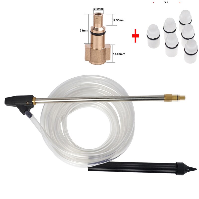 For Lavor Vax Craftsman Briggs high pressure washer foam cannon sand blaster hose for washing nozzle sewer cleaningpneumatic gun: white