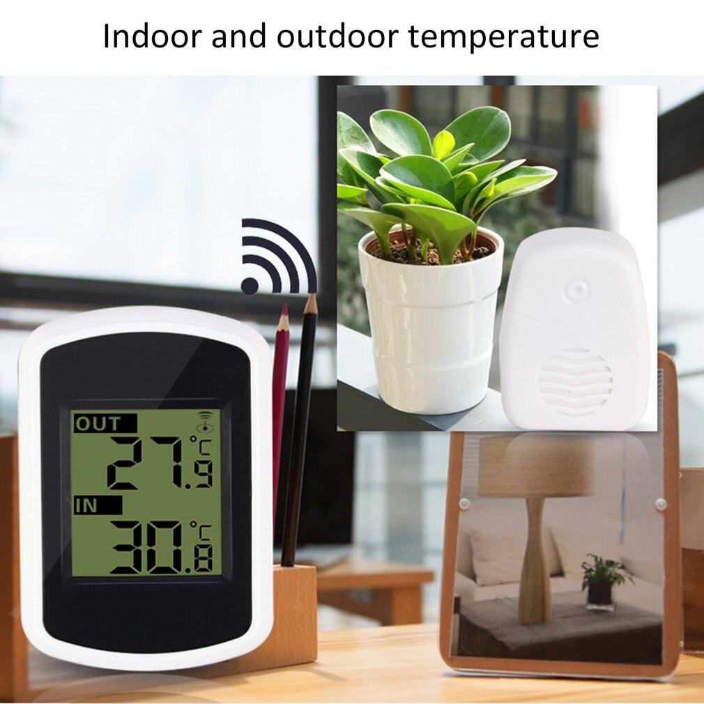 Digital LCD Thermometer Indoor Outdoor Wireless Temperature Meter Sensor Temperature Measurement Ambient Weather Tester