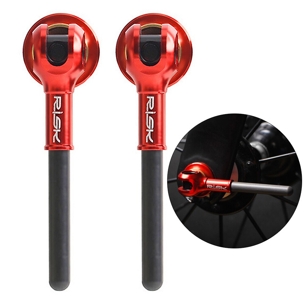 2pcs Ti Alloy Skewer Mountain Bike Quick Release Skewer Lever Mtb Bicycle Cycling Hub Road Bike Quick Release Tool