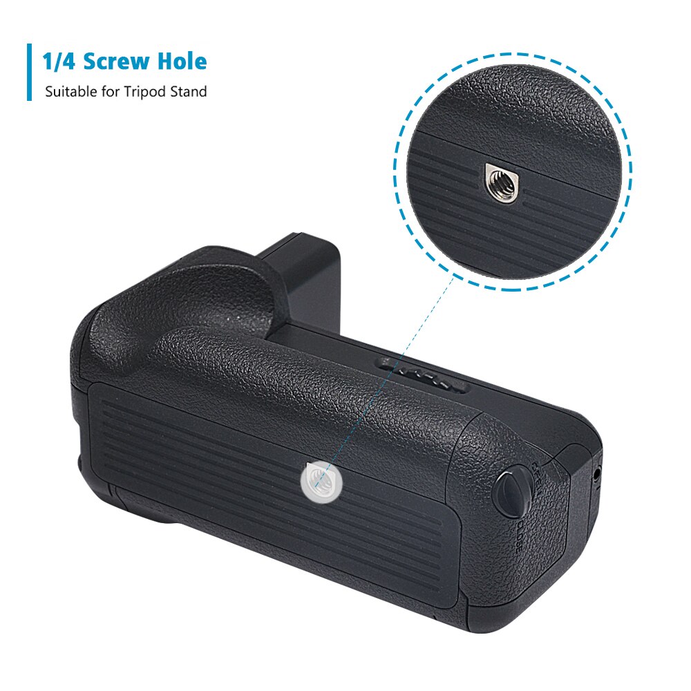 Mcoplus BG-A6500 Vertical Battery Hand Grip for Sony A6500 Camera work with 1 or 2 NP-FW50 battery