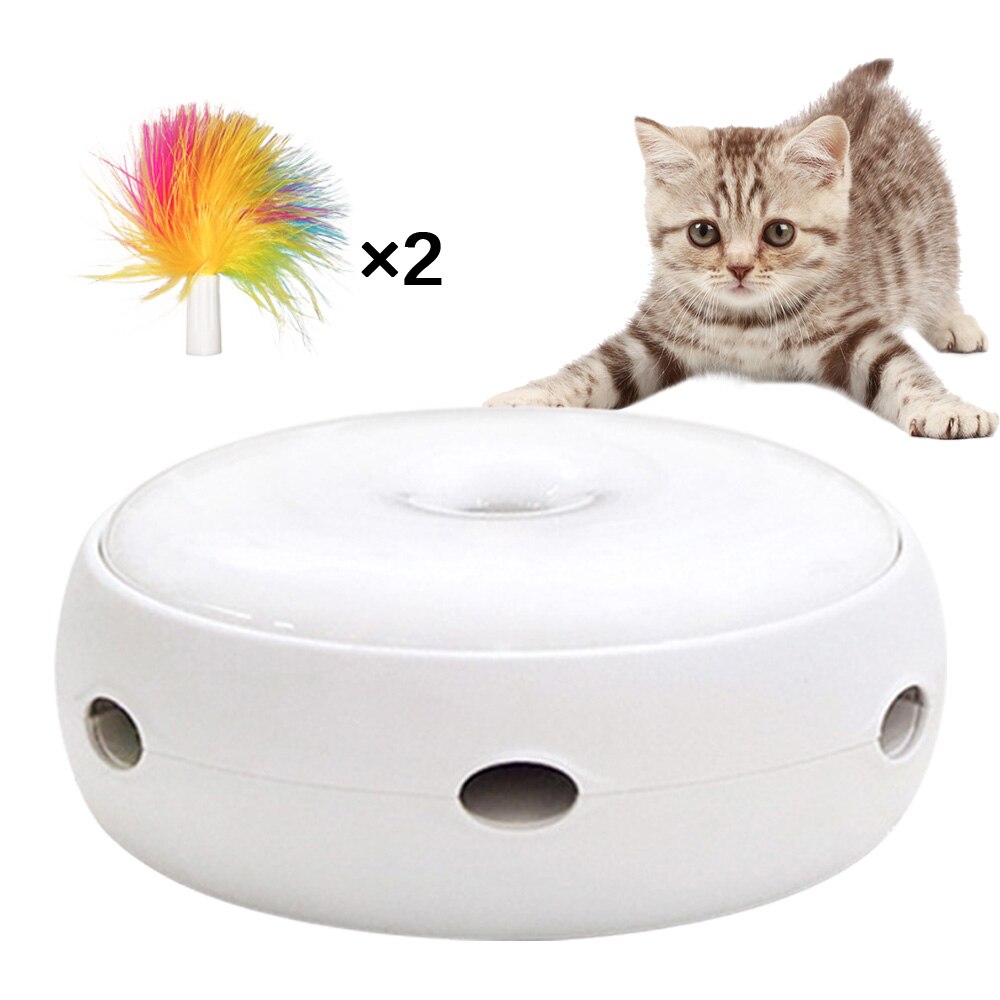 Juguete eléctrico para gatos, palo giratorio automático antideslizante,: 2