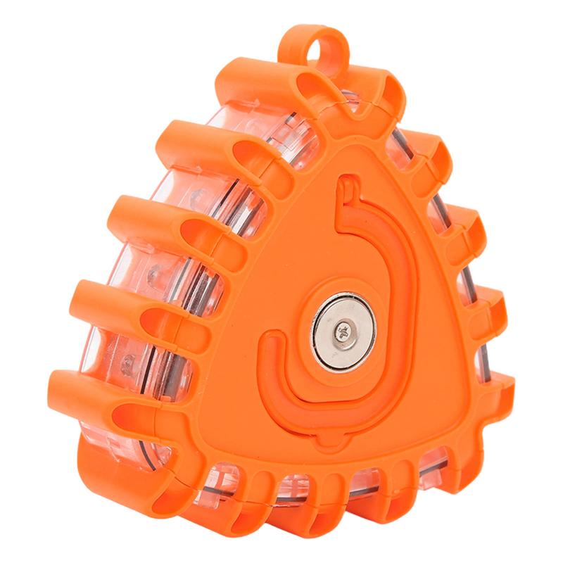 Advarselstrekant sikkerhedsblus til vejkantsadvarsel robust trekant advarselsblinkende lys advarsels-led vejblus til