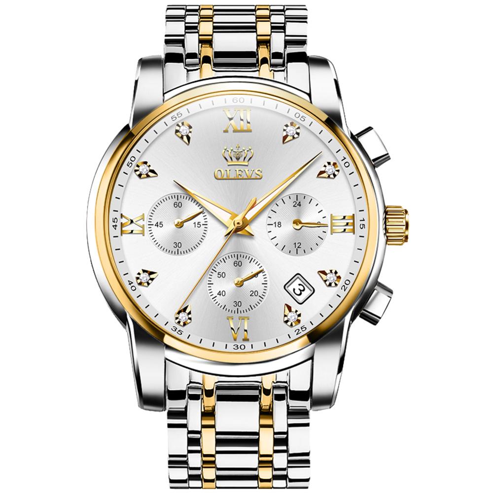 Montre de luxe pour hommes, de luxe, en or, 18k