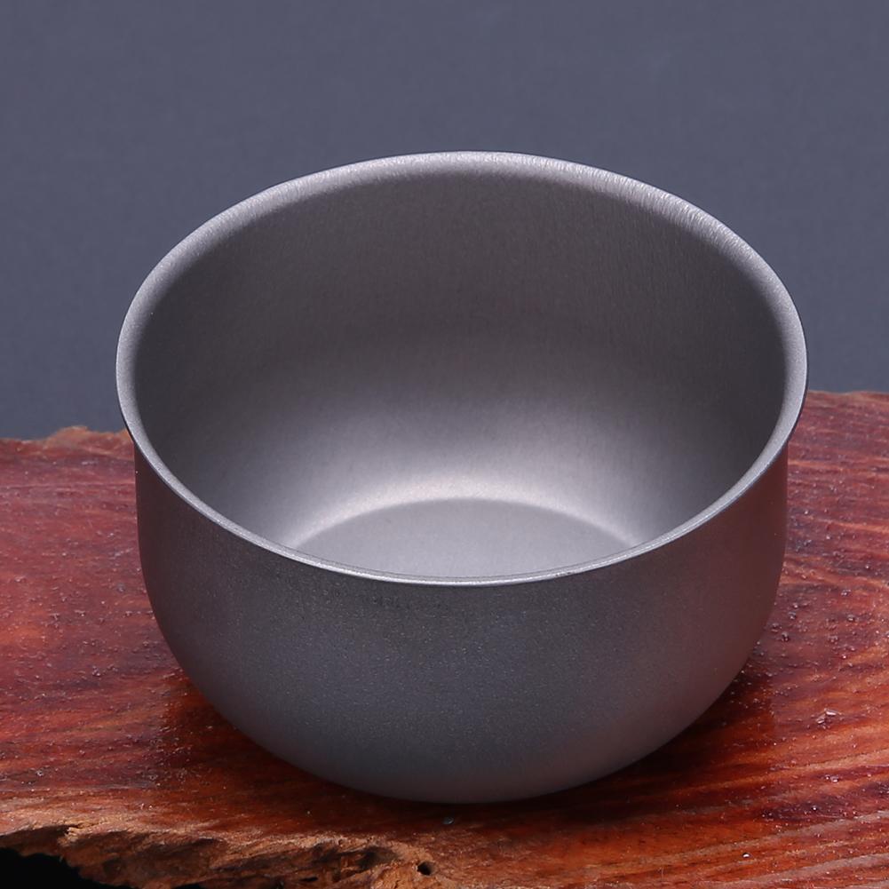 Tasse De Camping En Titane – Légère – 55x38mm – Argent – Pour Café, Thé, Eau