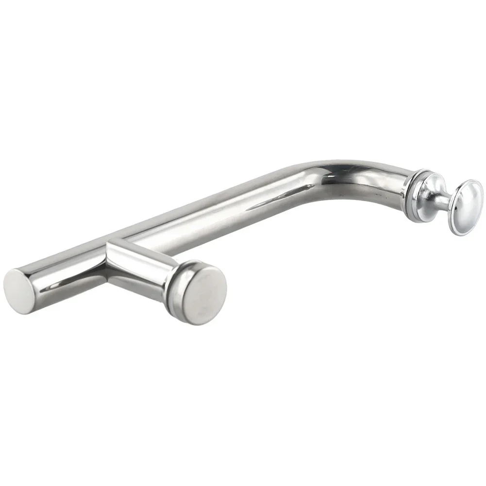 Stainless Steel Shower Handle Single Handle Bathroom Glass Door Handle Sliding Door Pull Household Hardware