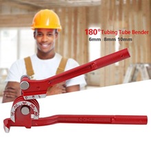 Dobladora Manual de tubos de 180 grados, dobladora de tubos, dobladora de línea de frenos de combustible de Metal y acero de aluminio de 6, 8 y 10MM @ 12