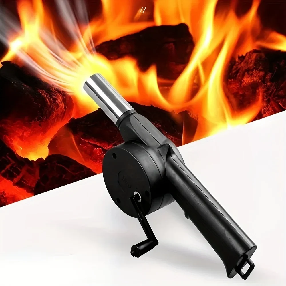 Outdoor Draagbare Handblazer Huishoudelijke Barbecue Houtskool Verbranding Blower Barbecue Fan Bbq Tools Camping Barbecue Accessoires