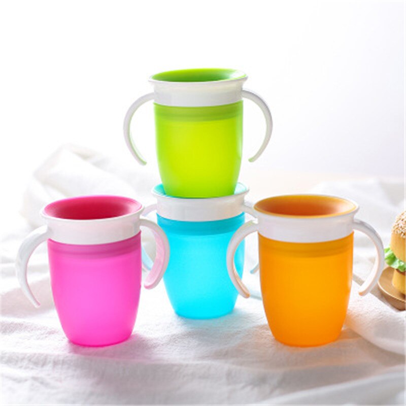 Babybekers magische leer babyvoeding drinkfles lekvrije kinderwaterfles 240ml leerbabyfles met handvat