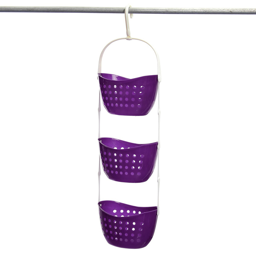 Cesta colgante de ducha de 3 niveles para el baño de caddie