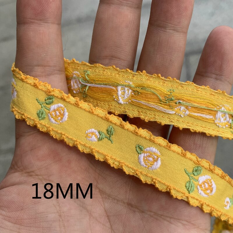 3 yard 7/8 tuumaa 5-22mm väriset kukat sydän käsintehty jacquard nauha pitsi käsintehty pitsi hiusklipsitarvikkeet mjzdmh 20081302: 03 18 mm x 3 jaardia