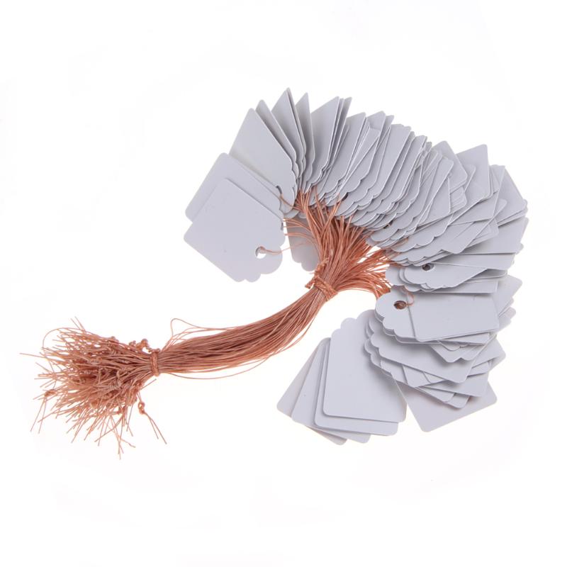 Etiquetas para plantas de vivero impermeables tipo T de PVC de 100 Uds., etiquetas para flores reutilizables de , etiquetas gruesas, adorno para jardín: White