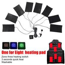 Usb Kleding Heater Pad Met 3 Gear Verstelbare Temperatuur, Elektrische Verwarming Vel Verwarming Warmer Pad Voor Vest Jas