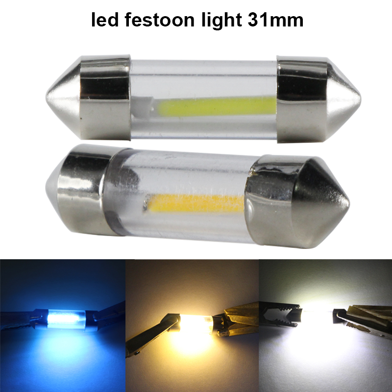 Festoon Led Bombilla para matrícula, lámpara de Doom Interior, 31mm, 36mm, 39mm, 41mm, C3W, C5W, C10W, Canbus 6, 12, 24 V, voltios, COB, 6v, 12v, 24 v