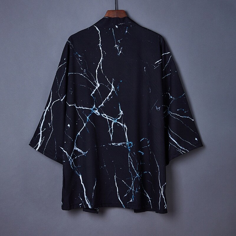 Japanese Kimono Cardigan Men Haori Yukata Male Samurai Costume Clothing Kimono Jacket Mens Kimono Shirt Yukata Haori 12805: 7