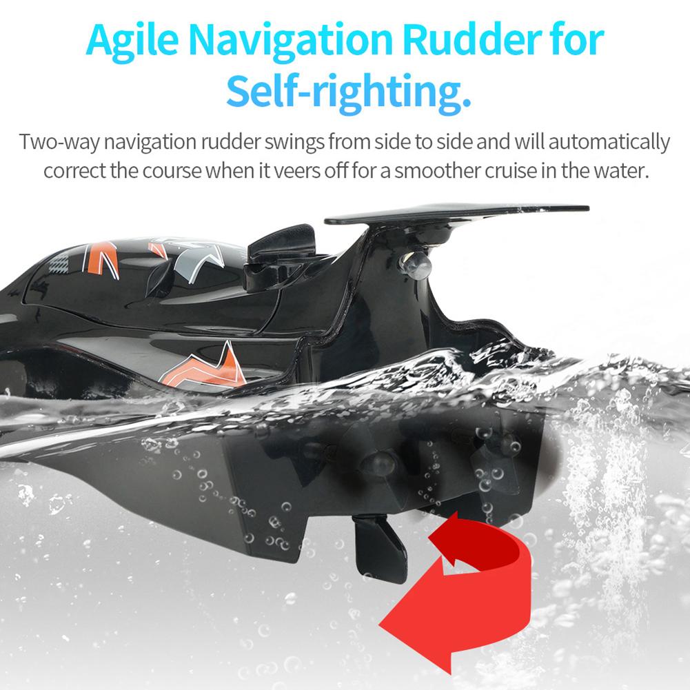 2.4G RC Lobster Remote Control Rowing Boat Lasting Life Water Ship Model High Speed Competitive Electric Remote Control Boat